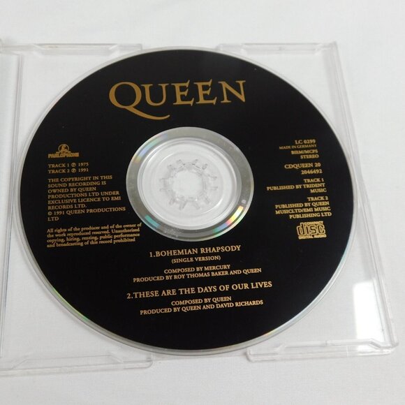Queen Bohemian Rhapsody Days Of Our Lives 1991 Single CD IMPORT AIDS Benefit - Picture 4 of 5